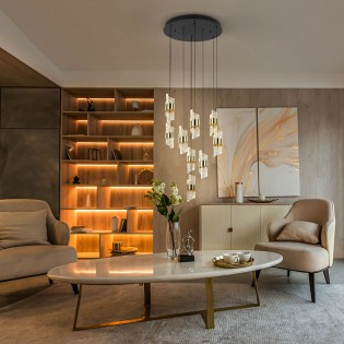 LED Cluster Pendant Lamp Iliada (9x7W)