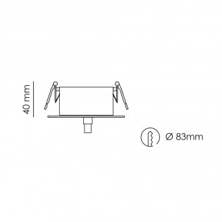 Lámpara colgante LED Bendis (5W)