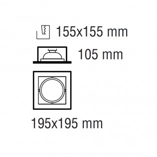 Ceiling Recessed light Tecno