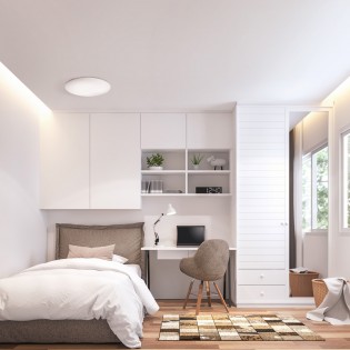 LED Ceiling Flush Light Sever Round Matte CCT Dim
