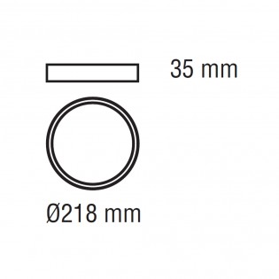 Downlight surface LED Prim (24W)