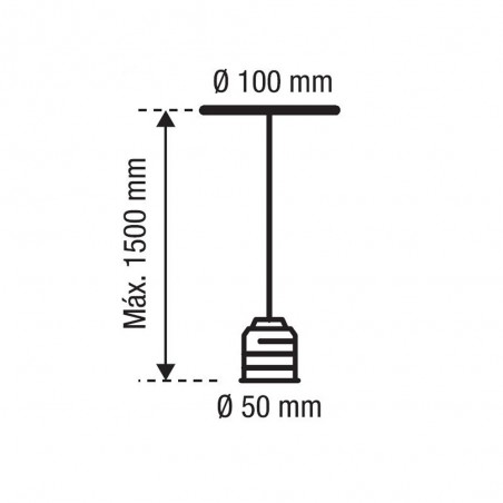 Ceiling lamp holder E27