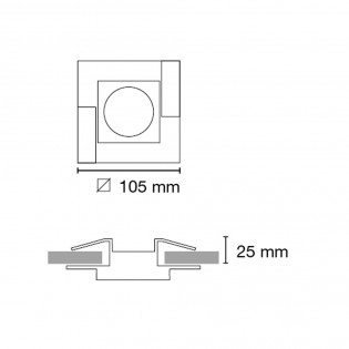 Recessed light LUXOR
