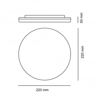 LED-Deckenleuchte Dalia für den Außenbereich (12 W)