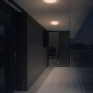 Outdoor LED ceiling flush light Dalia Round (18W)