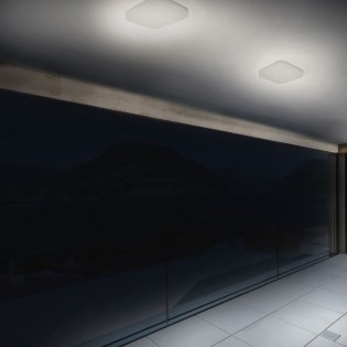 Outdoor LED ceiling flush light Dalia Square