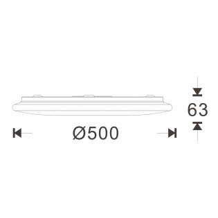 Plafon LED PRO 50W Dimmable 3 Temperaturas