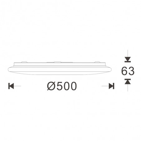 Plafon LED PRO 50W Dimmable 3 Temperaturas
