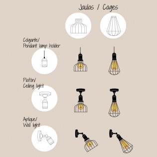 Lampshade Cage Mixer Gold