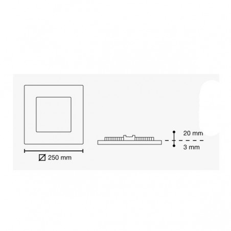 Downlight LED Extraplano cristal 20W (rojo) - Wonderlamp