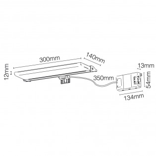 LED lamp for bathroom mirror Asturias (6W)