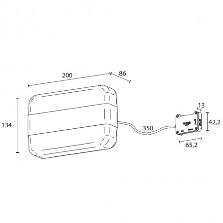 LED lamp for bathroom mirror Alicante (10W)