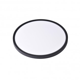 LED ceiling flush light Gein Black CCT 3-Step Dim (18W)