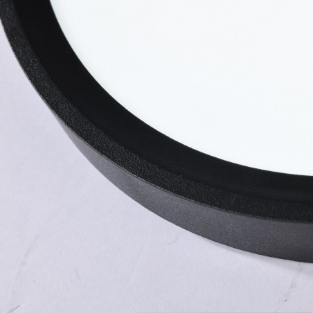 LED ceiling flush light Gein Black CCT 3-Step Dim (18W)