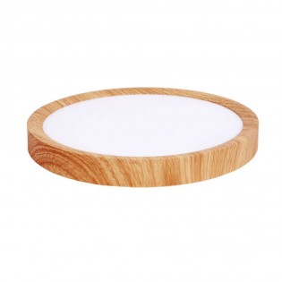 LED ceiling flush light Gein Wood CCT 3-Step Dim (18W)