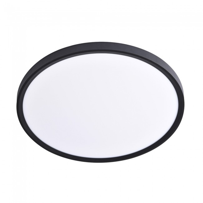 LED ceiling flush light Gein Black CCT 3-Step Dim (18W)