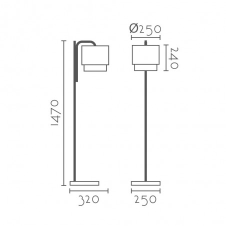 Floor lamp Lisero