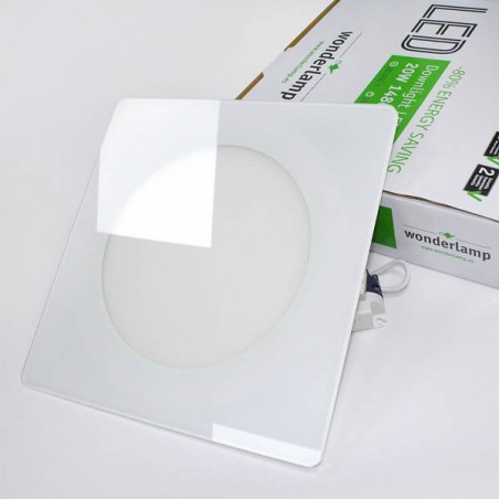 Downlight LED Extraplano cristal 20W (blanco) - Wonderlamp