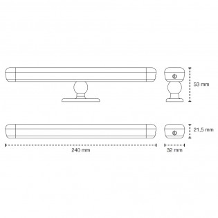 Rechargeable LED magnetic wall lamp Vanto (2W)