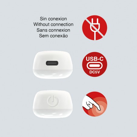 Lámpara portátil LED con sensor Tim (1W)