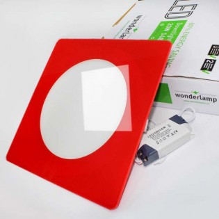 Downlight LED Extraplano cristal 20W (rojo) - Wonderlamp