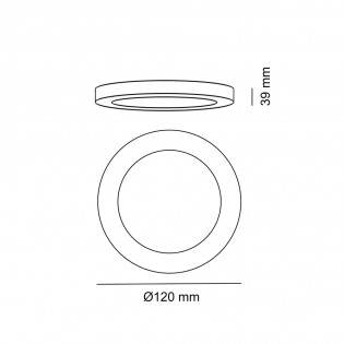 LED Ceiling Flush Light Know Round (6W)