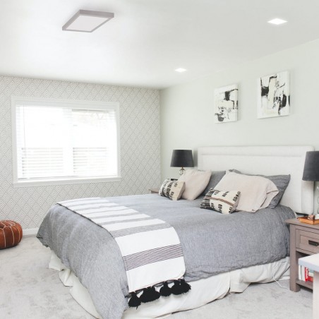 LED Ceiling Flush Light Know Square (18W)