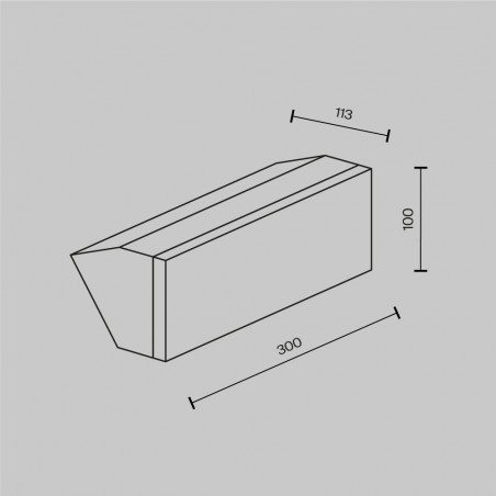 Outdoor LED wall lamp Brick (20W)
