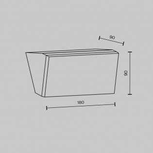 Outdoor LED wall lamp Brick (10W)