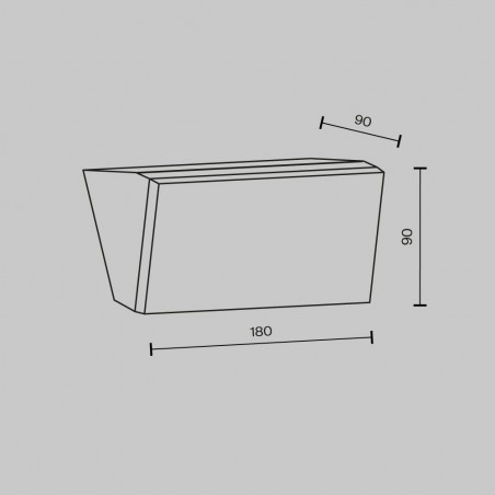 Outdoor LED wall lamp Brick (10W)