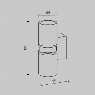 Outdoor Wall Lamp Bowery (2 lights)