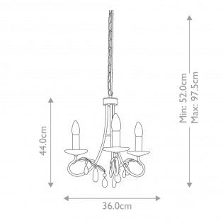 Chandelier Christina (3 Lights)