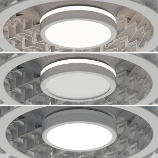 LED-Deckenventilator Rubik Wifi (36W+15W)