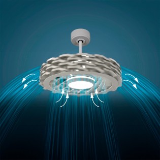 LED Ceiling Fan Rubik Wifi CCT Dim (36W+15W)