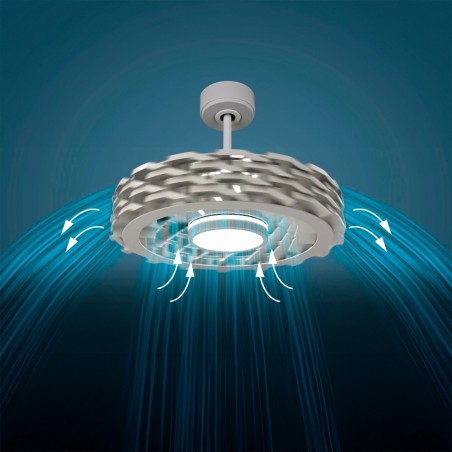 LED-Deckenventilator Rubik Wifi (36W+15W)