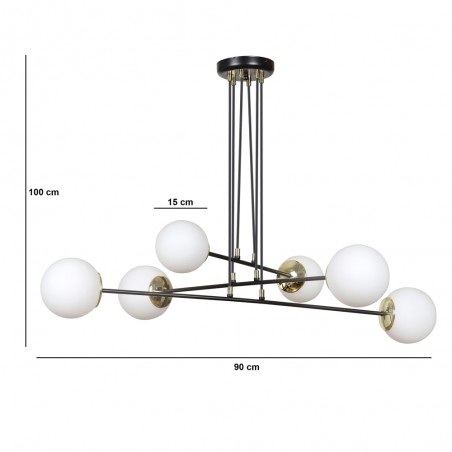 Lámpara colgante Signo Blanco (6 luces)