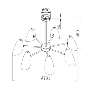 Chandelier Aida (7 lumieres)