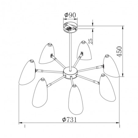 Chandelier Aida (7 lumieres)