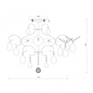 Ceiling Flush Light Chabrol
