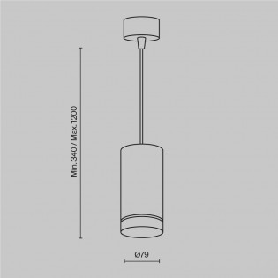 Lámpara colgante LED Orlo 3000K (12W)