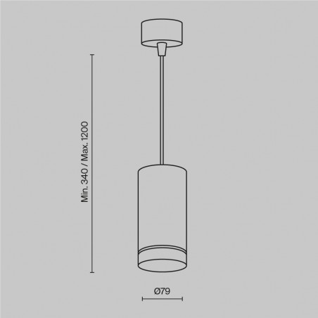 Lámpara colgante LED Orlo 3000K (12W)