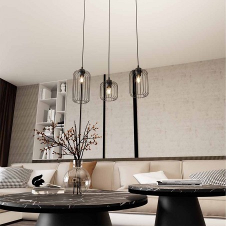 Ceiling lamp Osmera Black (3 lights)