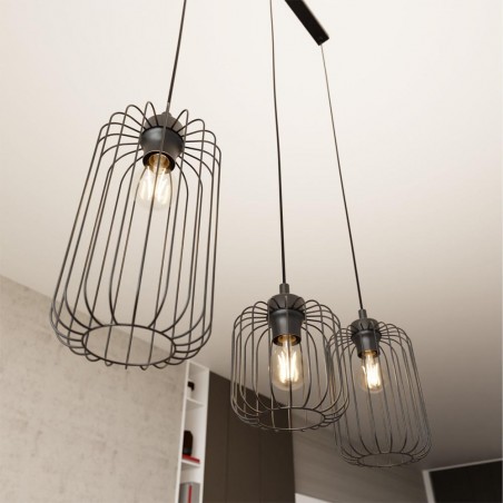 Ceiling lamp Osmera Black (3 lights)