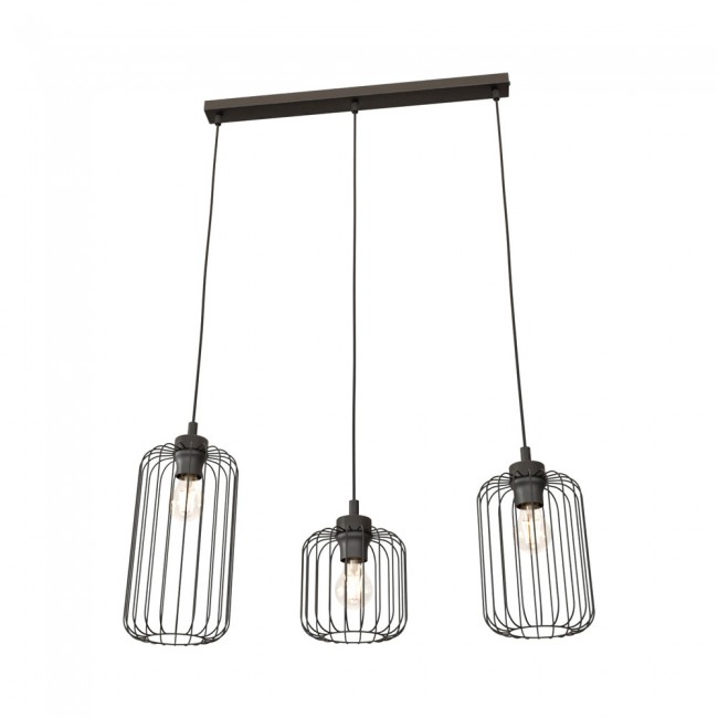 Lámpara de techo Osmera Negro (3 luces)