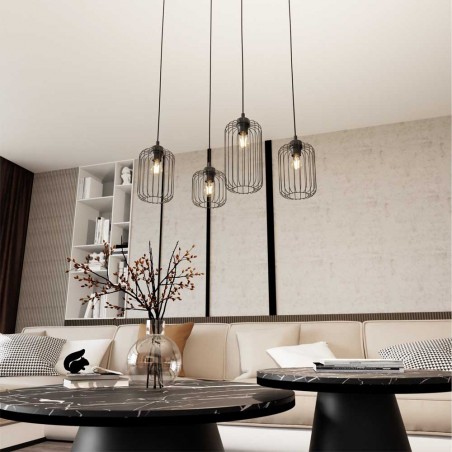 Ceiling lamp Osmera Black (4 lights)