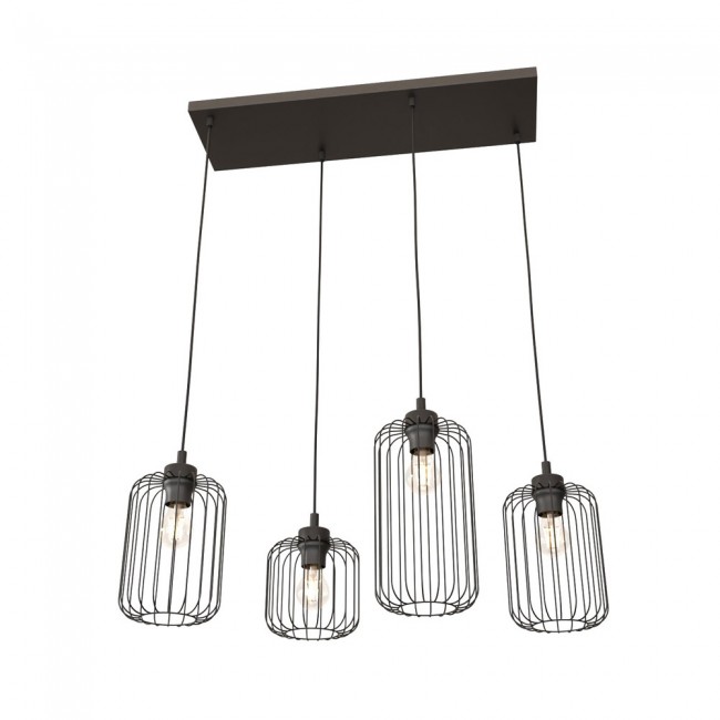 Lámpara de techo Osmera Negro (4 luces)