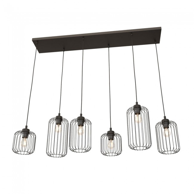 Ceiling lamp Osmera Black (6 lights)