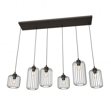 Ceiling lamp Osmera Black (6 lights)