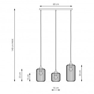 Ceiling lamp Osmera Gold (3 lights)