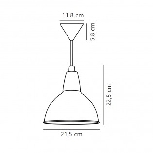 Lámpara de techo Trude